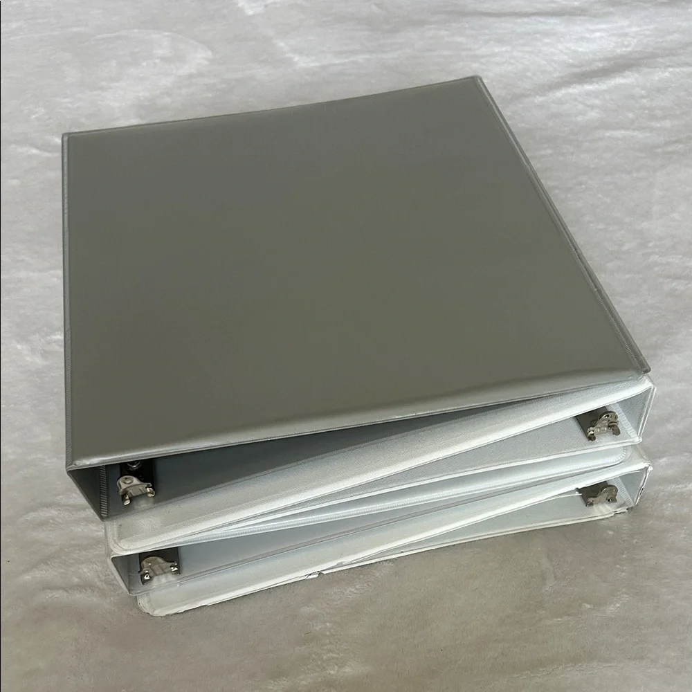 White and Gray 1” Binders